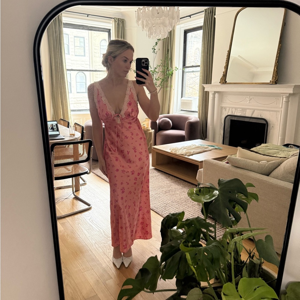 Wild Fable Pink Floral Maxi Dress